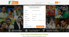 Desktop Screenshot of keralamatrimony.com